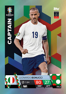 Leonardo Bonucci Italy Topps Match Attax EURO 2024 Captain #ITA2